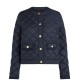 TOMMY HILFIGER</br>Tommy Hilfiger WW0WW47449-C1G Γυναικείο Καπιτονέ Μπουφάν Μπλε G/Button Quilted Reg Lady Jacket