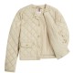 TOMMY HILFIGER</br>Tommy Hilfiger WW0WW47449-RBV Γυναικείο Καπιτονέ Μπουφάν Μπεζ G/Button Quilted Reg Lady Jacket