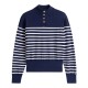 TOMMY HILFIGER</br>Tommy Hilfiger WW0WW47467-0FI Γυναικείο Πουλόβερ Μπλε Co Jersey Gold Btn Mock-Nk 