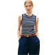 TOMMY HILFIGER</br>Tommy Hilfiger WW0WW47806-0X4 Γυναικείο T-shirt Μπλε/Εκρού Slim Cody C-nk Tank Top