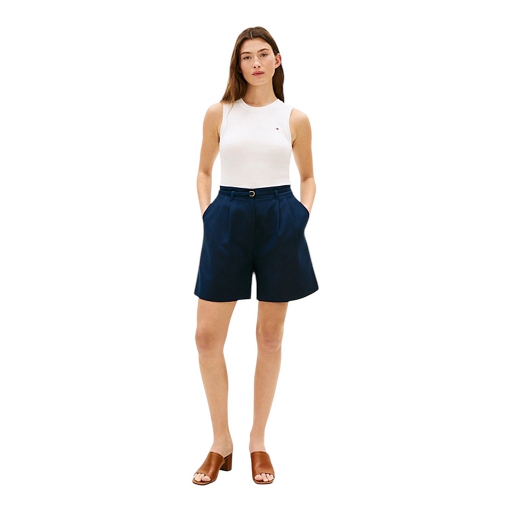 TOMMY HILFIGER</br>Tommy Hilfiger WW0WW47806-AEF Γυναικείο T-shirt Εκρού Slim Cody C-nk Tank Top