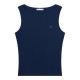 TOMMY HILFIGER</br>Tommy Hilfiger WW0WW47807-C1G Γυναικείο T-shirt Μπλε Slim 5x2 Rib Boat-Nk Tank TOMMY HILFIGER</br>Tommy Hilfiger WW0WW47807-C1G Γυναικείο T-shirt Μπλε Slim 5x2 Rib Boat-Nk Tank