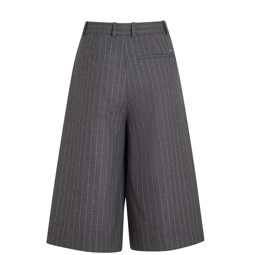 TOMMY HILFIGER</br>Tommy Hilfiger WW0WW48349-0CT Γυναικείο Παντελόνι Γκρι Pinstripe Culotte TOMMY HILFIGER</br>Tommy Hilfiger WW0WW48349-0CT Γυναικείο Παντελόνι Γκρι Pinstripe Culotte