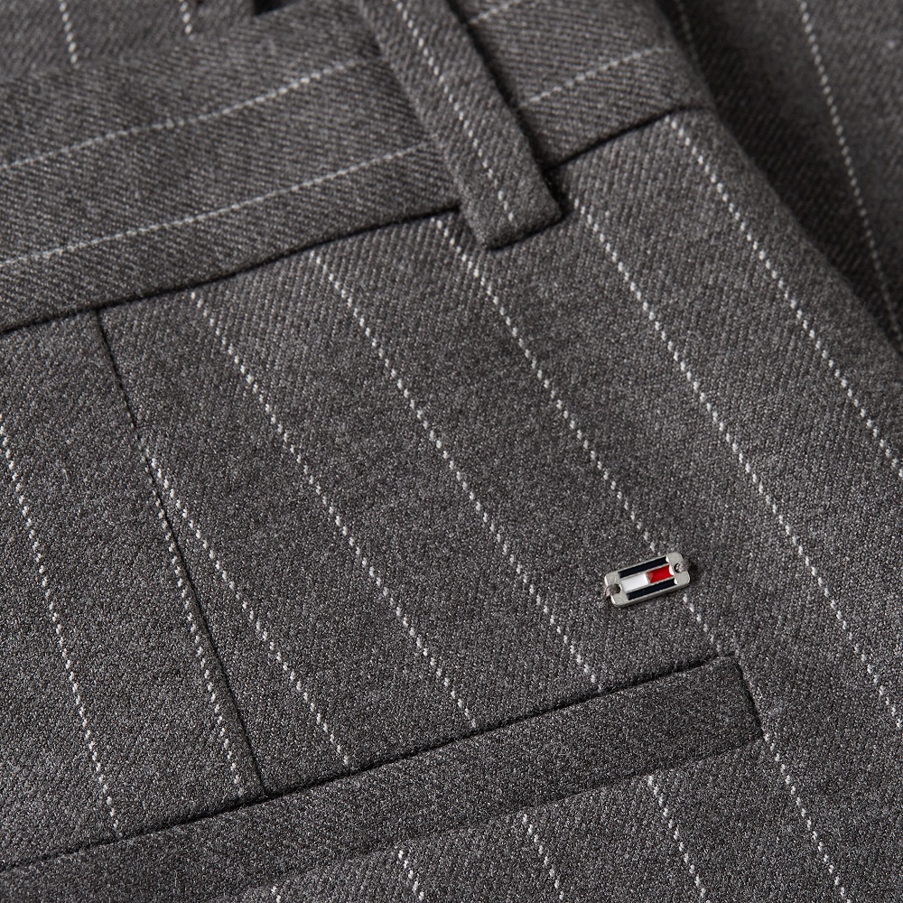 TOMMY HILFIGER</br>Tommy Hilfiger WW0WW48349-0CT Γυναικείο Παντελόνι Γκρι Pinstripe Culotte TOMMY HILFIGER</br>Tommy Hilfiger WW0WW48349-0CT Γυναικείο Παντελόνι Γκρι Pinstripe Culotte