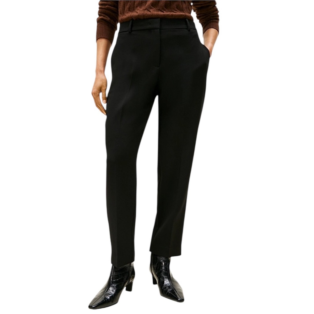 TOMMY HILFIGER</br>Tommy Hilfiger WW0WW48355-BDS Γυναικείο Παντελόνι Μαύρο Punto Slim Straight TOMMY HILFIGER</br>Tommy Hilfiger WW0WW48355-BDS Γυναικείο Παντελόνι Μαύρο Punto Slim Straight