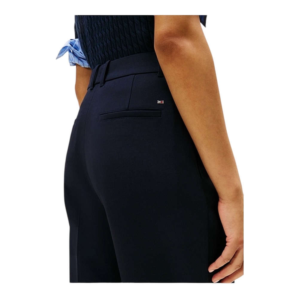 TOMMY HILFIGER</br>Tommy Hilfiger WW0WW48355-C1G Γυναικείο Παντελόνι Μπλε Punto Slim Straight TOMMY HILFIGER</br>Tommy Hilfiger WW0WW48355-C1G Γυναικείο Παντελόνι Μπλε Punto Slim Straight