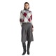 TOMMY HILFIGER</br>Tommy Hilfiger WW0WW48393-0K1 Γυναικείο Πουλόβερ Γκρι Co Argyle Polo-nk Sweater TOMMY HILFIGER</br>Tommy Hilfiger WW0WW48393-0K1 Γυναικείο Πουλόβερ Γκρι Co Argyle Polo-nk Sweater
