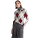 TOMMY HILFIGER</br>Tommy Hilfiger WW0WW48393-0K1 Γυναικείο Πουλόβερ Γκρι Co Argyle Polo-nk Sweater TOMMY HILFIGER</br>Tommy Hilfiger WW0WW48393-0K1 Γυναικείο Πουλόβερ Γκρι Co Argyle Polo-nk Sweater