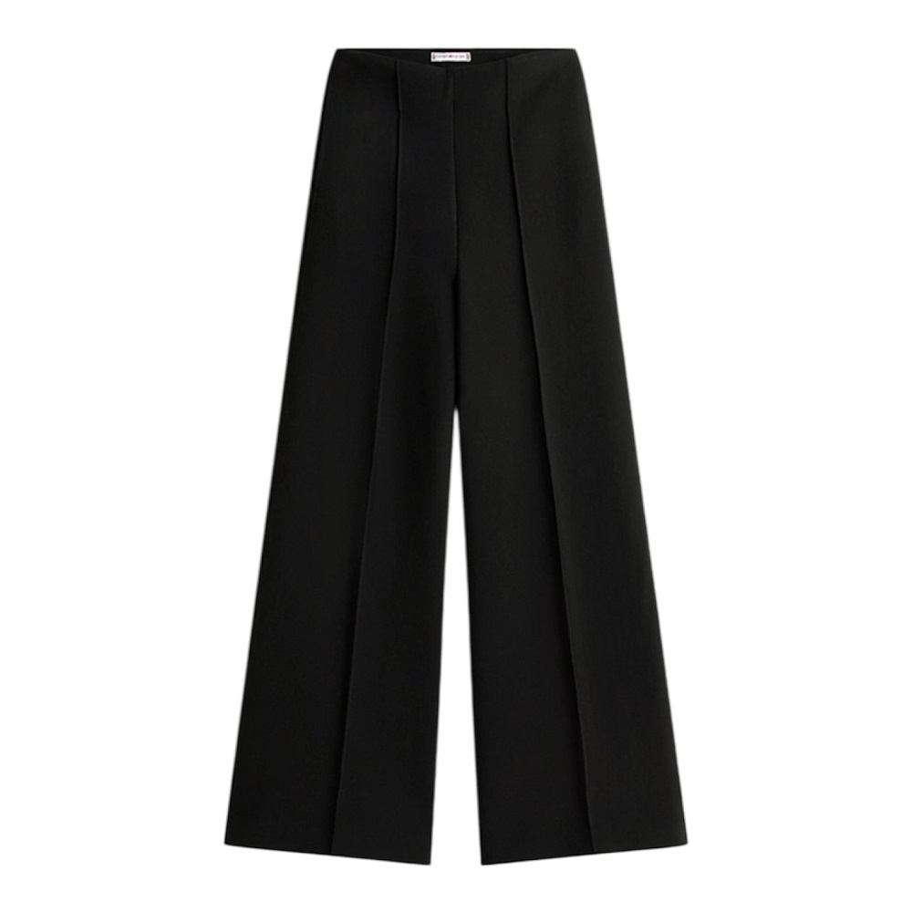 TOMMY HILFIGER</br>Tommy Hilfiger WW0WW48406-BDS Γυναικείο Παντελόνι Μαύρο Relaxed Wide Leg Trousers TOMMY HILFIGER</br>Tommy Hilfiger WW0WW48406-BDS Γυναικείο Παντελόνι Μαύρο Relaxed Wide Leg Trousers