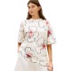 TOMMY HILFIGER</br>Tommy Hilfiger WW0WW48708-05V Γυναικείο T-shirt Εκρού Flower Graphic Relaxed C-nk Ss Tee TOMMY HILFIGER</br>Tommy Hilfiger WW0WW48708-05V Γυναικείο T-shirt Εκρού Flower Graphic Relaxed C-nk Ss Tee