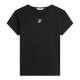 TOMMY HILFIGER</br>Tommy Hilfiger WW0WW48710-BDS Γυναικείο T-shirt Μαύρο Th Script Slim Ss Tee