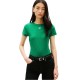 TOMMY HILFIGER</br>Tommy Hilfiger WW0WW48710-MS3 Γυναικείο T-shirt Πράσινο Th Script Slim Ss Tee