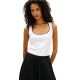 TOMMY HILFIGER</br>Tommy Hilfiger WW0WW48715-YBL Γυναικείο Τοπ Εκρού B&W Slim Scoop-Nk Tank TOMMY HILFIGER</br>Tommy Hilfiger WW0WW48715-YBL Γυναικείο Τοπ Εκρού B&W Slim Scoop-Nk Tank
