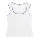 TOMMY HILFIGER</br>Tommy Hilfiger WW0WW48715-YBL Γυναικείο Τοπ Εκρού B&W Slim Scoop-Nk Tank TOMMY HILFIGER</br>Tommy Hilfiger WW0WW48715-YBL Γυναικείο Τοπ Εκρού B&W Slim Scoop-Nk Tank