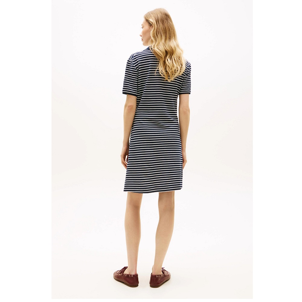 TOMMY HILFIGER</br>Tommy Hilfiger WW0WW48744-0BF Γυναικείο Φόρεμα Μπλε/Εκρο΄΄υ Lyocell Pique Mini Polo Dress TOMMY HILFIGER</br>Tommy Hilfiger WW0WW48744-0BF Γυναικείο Φόρεμα Μπλε/Εκρο΄΄υ Lyocell Pique Mini Polo Dress