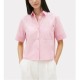 TOMMY HILFIGER</br>Tommy Hilfiger WW0WW48899-TPG Γυναικείο Πουκάμισο Ροζ Ess Poplin Ss Shirts