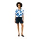 TOMMY HILFIGER</br>Tommy Hilfiger WW0WW48924-05S Γυναικείο Πουκάμισο Frayed Vis/Linen Ss Shirt Λευκό/Μπλε