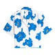 TOMMY HILFIGER</br>Tommy Hilfiger WW0WW48924-05S Γυναικείο Πουκάμισο Frayed Vis/Linen Ss Shirt Λευκό/Μπλε