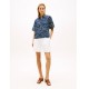 TOMMY HILFIGER</br>Tommy Hilfiger WW0WW48925-0GV Γυναικείο Πουκάμισο Μπλε Ess Linen Ss Shirt TOMMY HILFIGER</br>Tommy Hilfiger WW0WW48925-0GV Γυναικείο Πουκάμισο Μπλε Ess Linen Ss Shirt