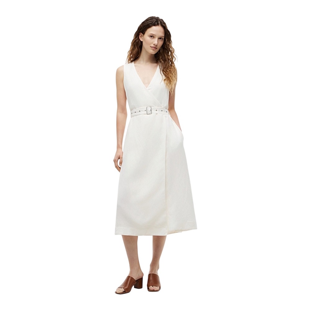 TOMMY HILFIGER</br>Tommy Hilfiger WW0WW48951-YA8 Γυναικείο Φόρεμα Εκρού Vis/Linen Belted Midi Ns Dress TOMMY HILFIGER</br>Tommy Hilfiger WW0WW48951-YA8 Γυναικείο Φόρεμα Εκρού Vis/Linen Belted Midi Ns Dress