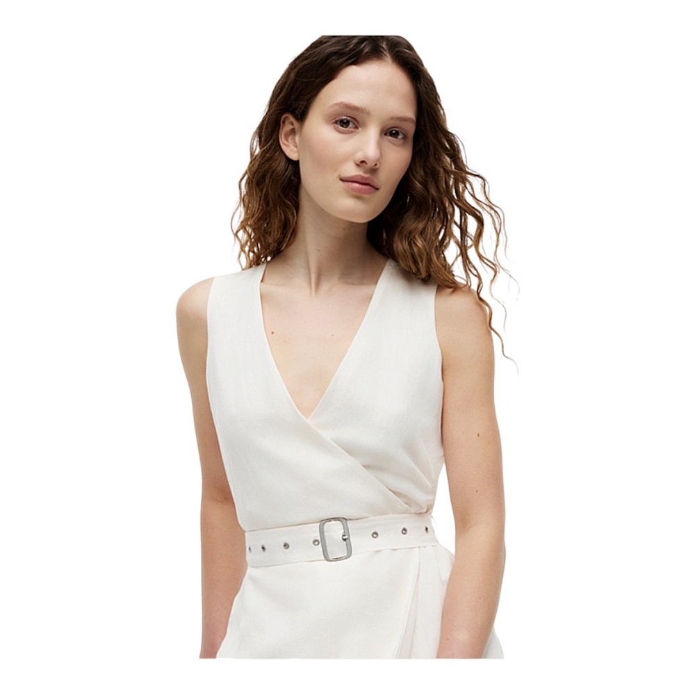 TOMMY HILFIGER</br>Tommy Hilfiger WW0WW48951-YA8 Γυναικείο Φόρεμα Εκρού Vis/Linen Belted Midi Ns Dress TOMMY HILFIGER</br>Tommy Hilfiger WW0WW48951-YA8 Γυναικείο Φόρεμα Εκρού Vis/Linen Belted Midi Ns Dress