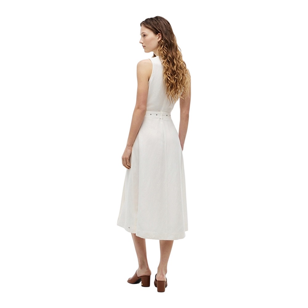 TOMMY HILFIGER</br>Tommy Hilfiger WW0WW48951-YA8 Γυναικείο Φόρεμα Εκρού Vis/Linen Belted Midi Ns Dress TOMMY HILFIGER</br>Tommy Hilfiger WW0WW48951-YA8 Γυναικείο Φόρεμα Εκρού Vis/Linen Belted Midi Ns Dress
