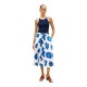TOMMY HILFIGER</br>Tommy Hilfiger WW0WW48966-05S Γυναικεία Φούστα Vis/Linen Volume Midi Skirt Λευκό/Μπλε TOMMY HILFIGER</br>Tommy Hilfiger WW0WW48966-05S Γυναικεία Φούστα Vis/Linen Volume Midi Skirt Λευκό/Μπλε