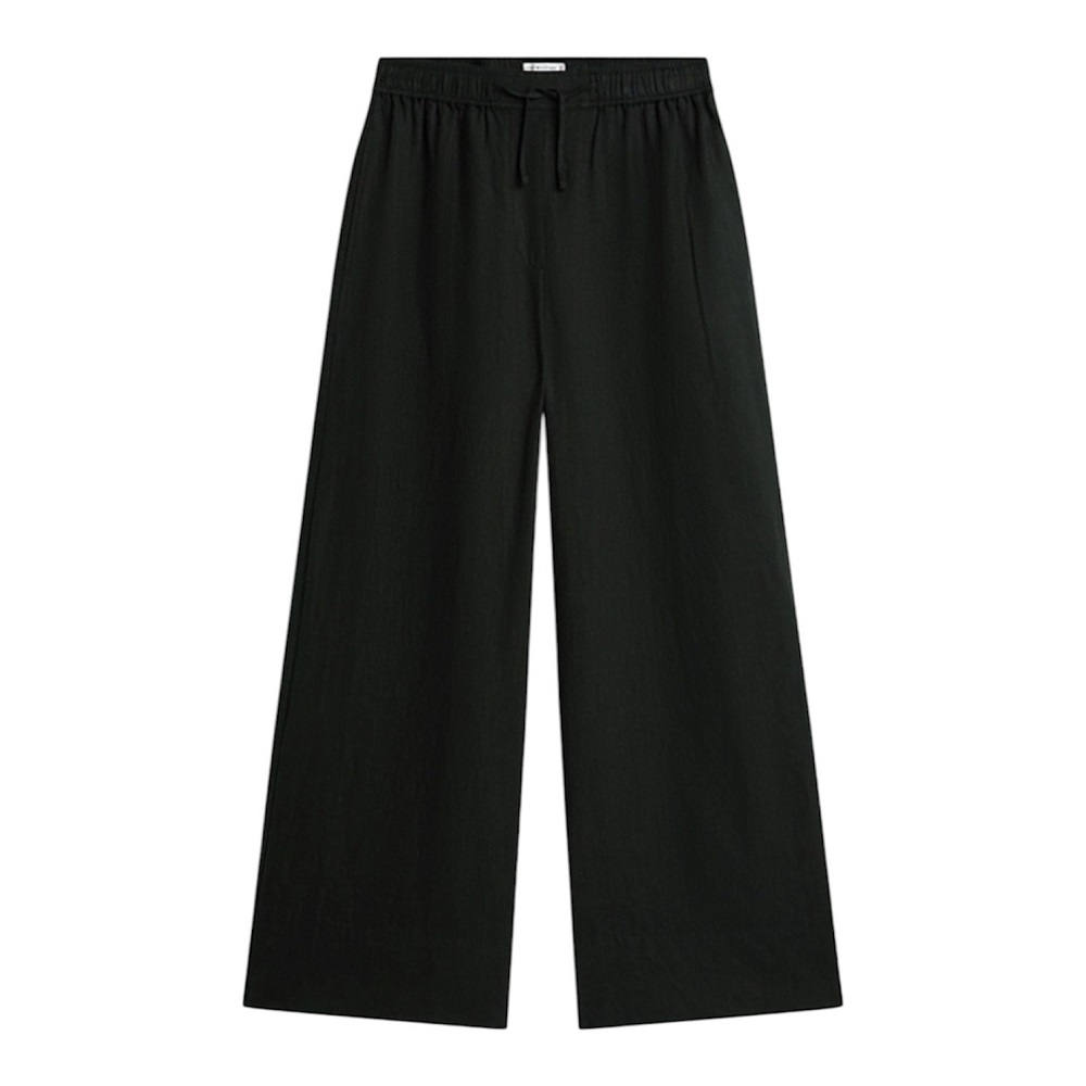TOMMY HILFIGER</br>Tommy Hilfiger WW0WW48970-BDS Γυναικείο Παντελόνι Ess Linen Pull On Pants Μαύρο