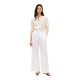 TOMMY HILFIGER</br>Tommy Hilfiger WW0WW48970-YCF Γυναικείο Παντελόνι Ess Linen Pull On Pants Λευκό