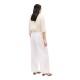 TOMMY HILFIGER</br>Tommy Hilfiger WW0WW48970-YCF Γυναικείο Παντελόνι Ess Linen Pull On Pants Λευκό