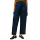 TOMMY HILFIGER</br>Tommy Hilfiger WW0WW48993-C1G Γυναικείο Παντελόνι Μπλε Cotton Barrel Pleated Chino