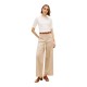 TOMMY HILFIGER</br>Tommy Hilfiger WW0WW49002-AEG Γυναικείο Παντελόνι Μπεζ Preppy Cotton Wide Leg