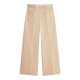 TOMMY HILFIGER</br>Tommy Hilfiger WW0WW49002-AEG Γυναικείο Παντελόνι Μπεζ Preppy Cotton Wide Leg
