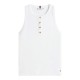 TOMMY HILFIGER</br>Tommy Hilfiger WW0WW49251-YBL Γυναικείο Τοπ Εκρού Gold Button Henley Top TOMMY HILFIGER</br>Tommy Hilfiger WW0WW49251-YBL Γυναικείο Τοπ Εκρού Gold Button Henley Top