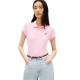 TOMMY HILFIGER</br>Tommy Hilfiger WW0WW49259-TOL Γυναικείο Polo Ροζ Th Script Slim Ss