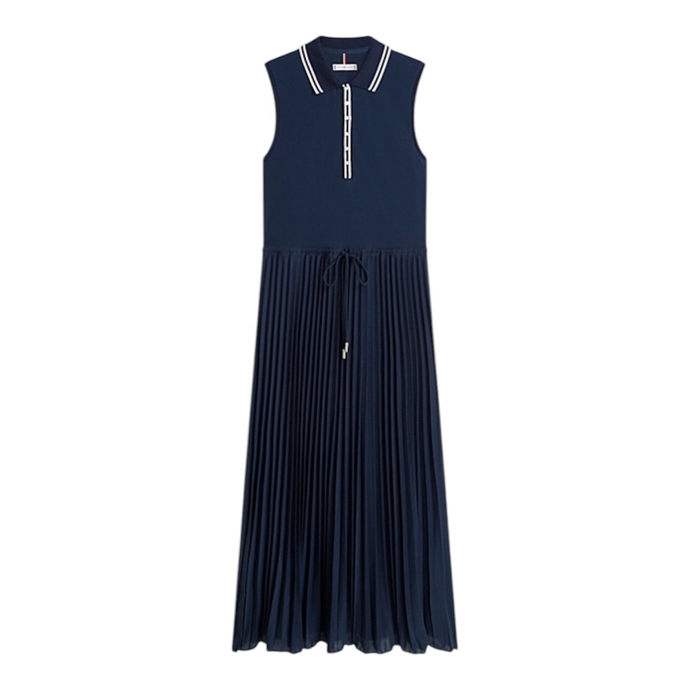 TOMMY HILFIGER</br>Tommy Hilfiger WW0WW49621-C1G Γυναικείο Φόρεμα Μπλε 1985 Pleated Polo Dress Ns TOMMY HILFIGER</br>Tommy Hilfiger WW0WW49621-C1G Γυναικείο Φόρεμα Μπλε 1985 Pleated Polo Dress Ns
