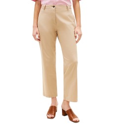 TOMMY HILFIGER</br>Tommy Hilfiger WW0WW49647-AEG Γυναικείο Παντελόνι Μπεζ Co Gmd Slim Straight Chino