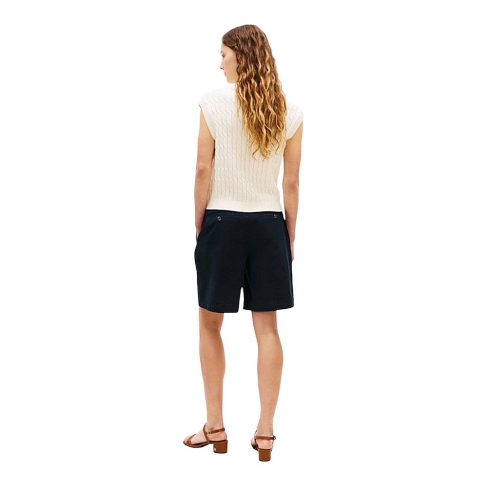 TOMMY HILFIGER</br>Tommy Hilfiger WW0WW49648-C1G  Γυναικεία Βερμούδα Cotton Gmd Blend Chino Short Μπλε