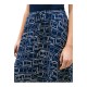 TOMMY HILFIGER</br>Tommy Hilfiger WW0WW50753-OGV Γυναικεία Φούστα Μπλε Ess Linen Flare Midi Skirt