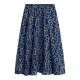 TOMMY HILFIGER</br>Tommy Hilfiger WW0WW50753-OGV Γυναικεία Φούστα Μπλε Ess Linen Flare Midi Skirt