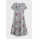 TOMMY HILFIGER</br>Tommy Hilfiger WW0WW50825-0X6 Γυναικείο Φόρεμα Εκρού/Μπλε Interlock F&F Midi Dress TOMMY HILFIGER</br>Tommy Hilfiger WW0WW50825-0X6 Γυναικείο Φόρεμα Εκρού/Μπλε Interlock F&F Midi Dress