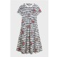TOMMY HILFIGER</br>Tommy Hilfiger WW0WW50825-0X6 Γυναικείο Φόρεμα Εκρού/Μπλε Interlock F&F Midi Dress TOMMY HILFIGER</br>Tommy Hilfiger WW0WW50825-0X6 Γυναικείο Φόρεμα Εκρού/Μπλε Interlock F&F Midi Dress