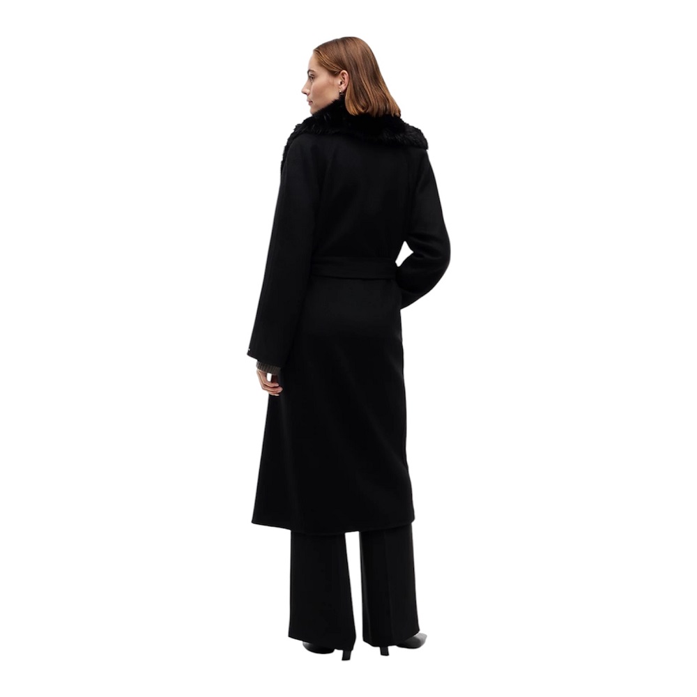TOMMY HILFIGER</br>Tommy Hilfiger Df Wool Reg Belted Coat WW0WW51105-BDS Γυναικείο Παλτό Μαύρο TOMMY HILFIGER</br>Tommy Hilfiger Df Wool Reg Belted Coat WW0WW51105-BDS Γυναικείο Παλτό Μαύρο
