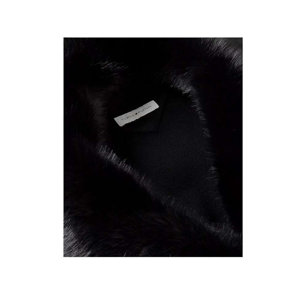 TOMMY HILFIGER</br>Tommy Hilfiger Df Wool Reg Belted Coat WW0WW51105-BDS Γυναικείο Παλτό Μαύρο TOMMY HILFIGER</br>Tommy Hilfiger Df Wool Reg Belted Coat WW0WW51105-BDS Γυναικείο Παλτό Μαύρο