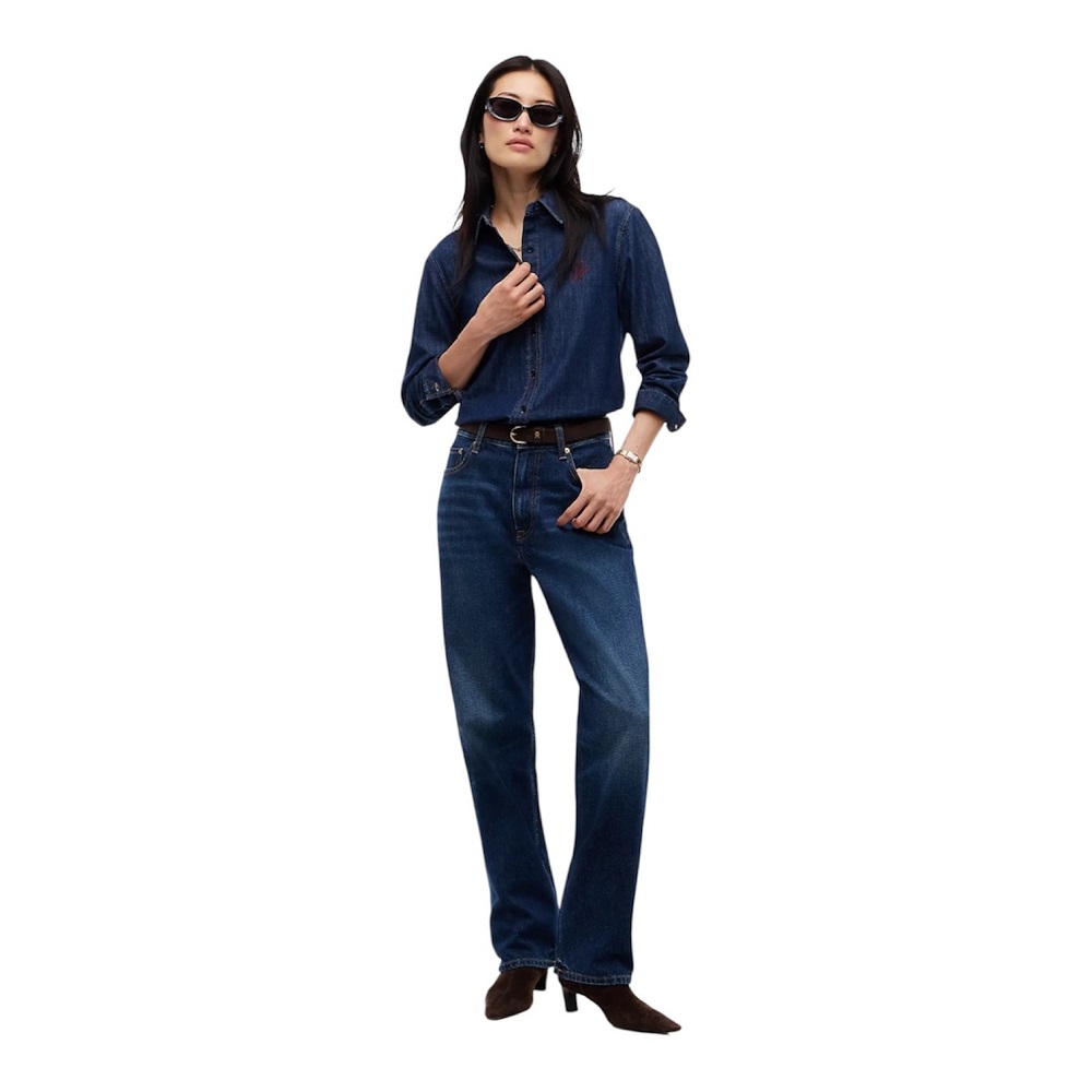 TOMMY HILFIGER</br>Tommy Hilfiger Sarah High Rise Straight Myf WW0WW51407-1BN Γυναικείο Παντελόνι Τζιν Μπλε TOMMY HILFIGER</br>Tommy Hilfiger Sarah High Rise Straight Myf WW0WW51407-1BN Γυναικείο Παντελόνι Τζιν Μπλε