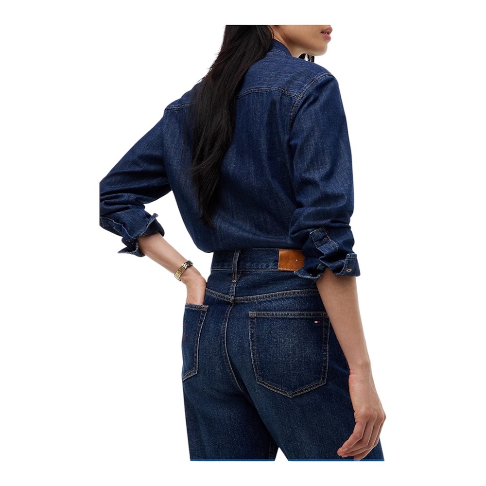 TOMMY HILFIGER</br>Tommy Hilfiger Sarah High Rise Straight Myf WW0WW51407-1BN Γυναικείο Παντελόνι Τζιν Μπλε TOMMY HILFIGER</br>Tommy Hilfiger Sarah High Rise Straight Myf WW0WW51407-1BN Γυναικείο Παντελόνι Τζιν Μπλε