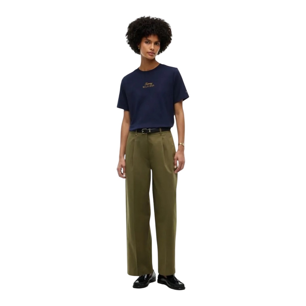 TOMMY HILFIGER</br>Tommy Hilfiger Gold Scirt Mdrn C-nk S/s Tee WW0WW51725-DW6 Γυναικείο T-shirt Μπλε TOMMY HILFIGER</br>Tommy Hilfiger Gold Scirt Mdrn C-nk S/s Tee WW0WW51725-DW6 Γυναικείο T-shirt Μπλε