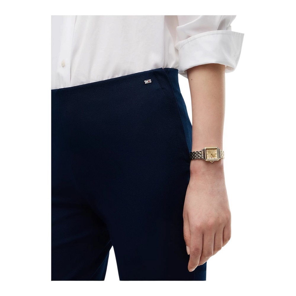 TOMMY HILFIGER</br>Tommy Hilfiger Gabardine Zip Slim Pant WW0WW51745-C1G Γυναικείο Παντελόνι Μπλε TOMMY HILFIGER</br>Tommy Hilfiger Gabardine Zip Slim Pant WW0WW51745-C1G Γυναικείο Παντελόνι Μπλε