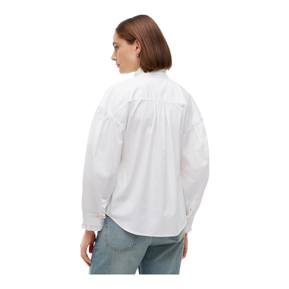 TOMMY HILFIGER</br>Tommy Hilfiger Poplin Blouse With Ruffles WW0WW51910-YCF Γυναικείο Πουκάμισο Λευκό TOMMY HILFIGER</br>Tommy Hilfiger Poplin Blouse With Ruffles WW0WW51910-YCF Γυναικείο Πουκάμισο Λευκό