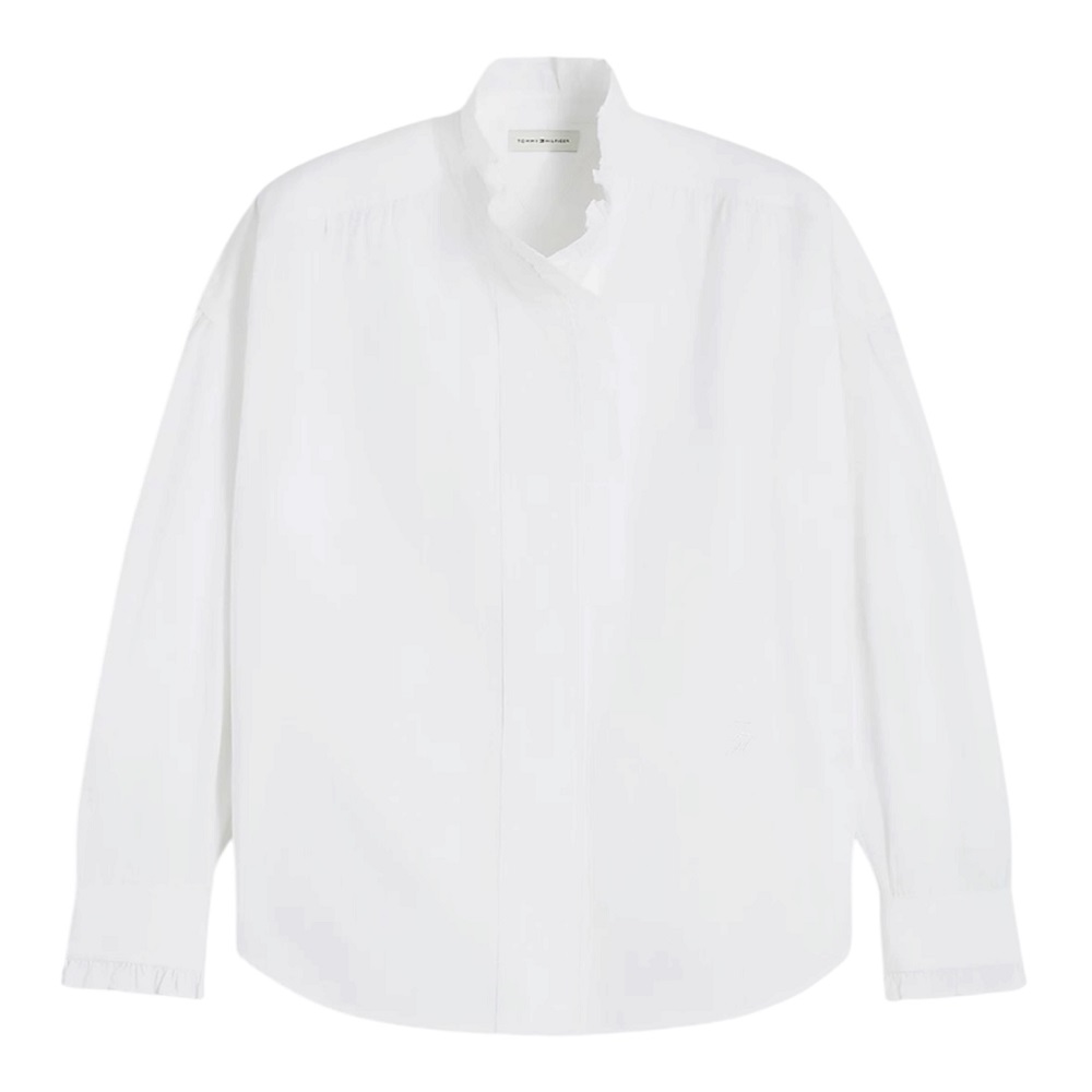 TOMMY HILFIGER</br>Tommy Hilfiger Poplin Blouse With Ruffles WW0WW51910-YCF Γυναικείο Πουκάμισο Λευκό TOMMY HILFIGER</br>Tommy Hilfiger Poplin Blouse With Ruffles WW0WW51910-YCF Γυναικείο Πουκάμισο Λευκό